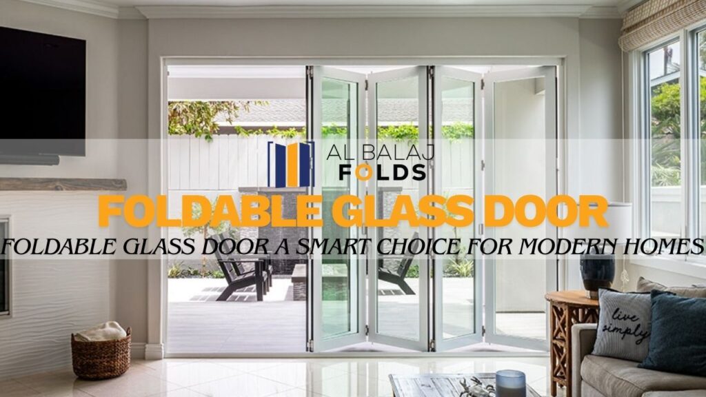 foldable glass door